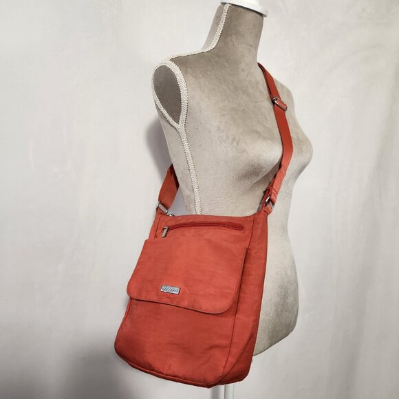 Baggallini Handbags - Baggallini Vibrant Melon Medium Size Multi Pocket Cross Body Bag 11X8X4